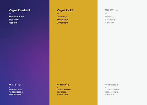 Vegas IV brand color palette