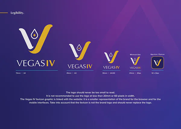 Vegas IV logo scale guide