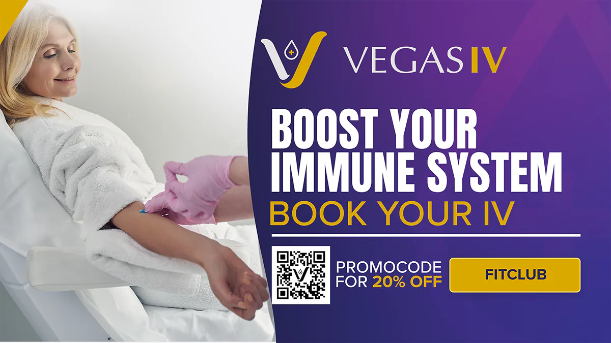 Vegas IV and FitClub campaign graphic