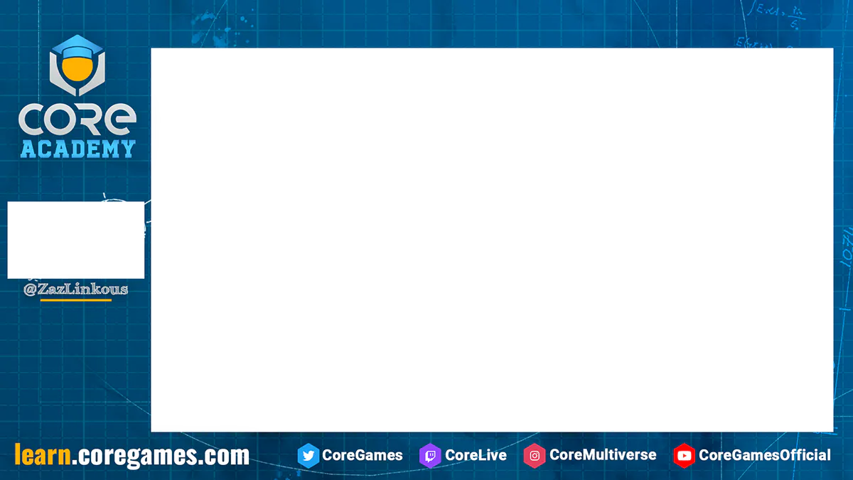 Core Academy broadcast overlay