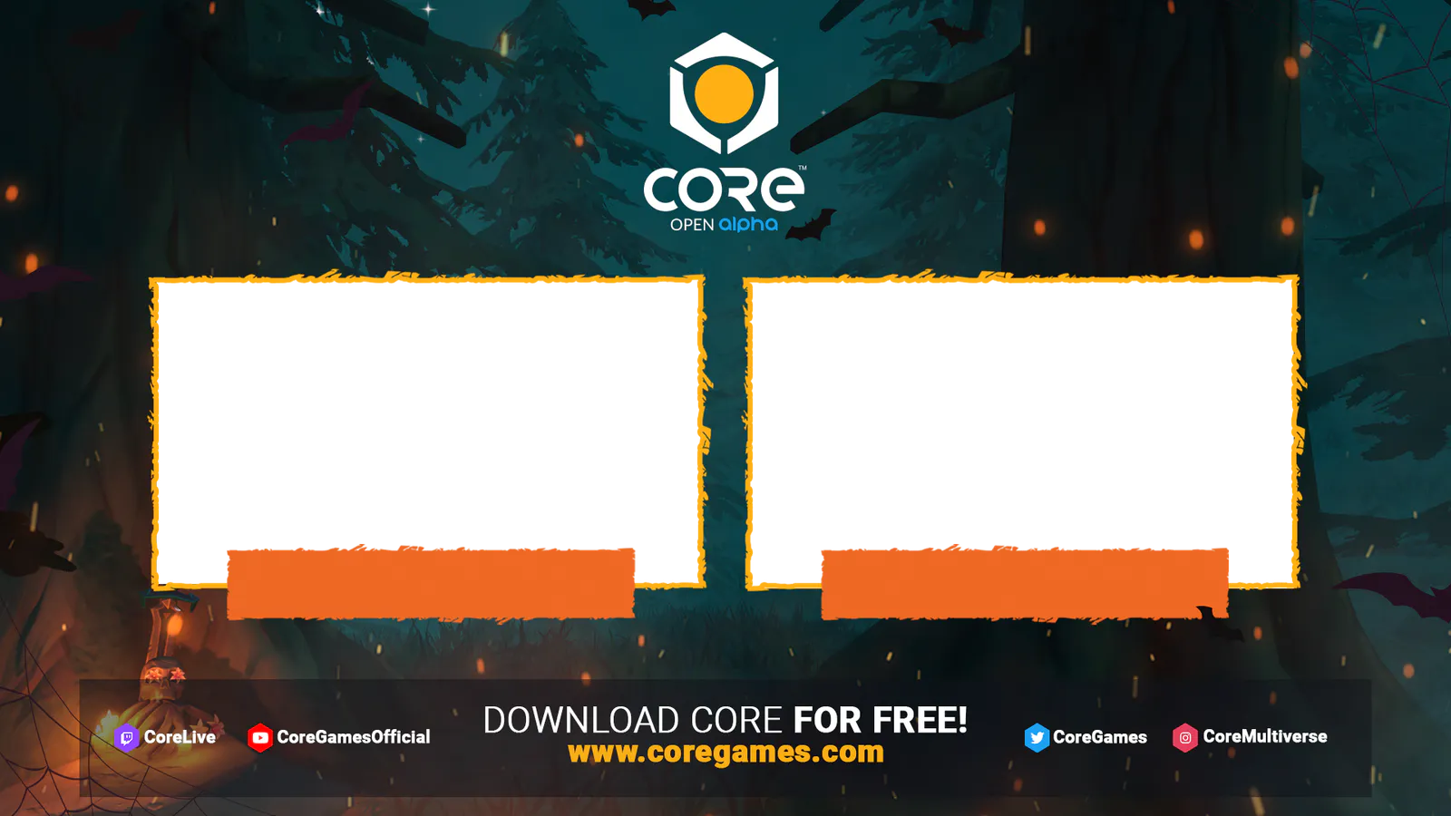Core orange broadcast overlay