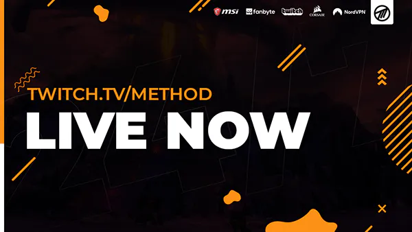 Method Live Now broadcast graphic