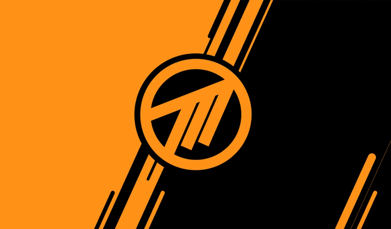 Orange and black Method esports identity graphic